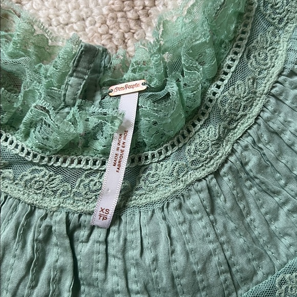 Free People Clarise Green Dress - Picture 7 of 10